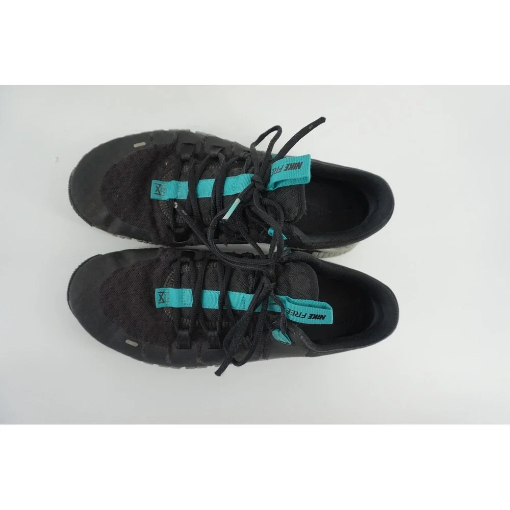 Nike‎ Free Metcon 4 Training Shoes HIIT Gym Sneakers Black Teal Mens 10.5